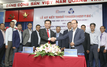 Trường Đại học Bách khoa - ĐHQG-HCM ký kết hợp tác với Công ty Cổ phần Tập đoàn Đầu tư Xây dựng Ricons