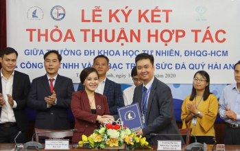 Trường Đại học Khoa học Tự nhiên, ĐHQG-HCM ký kết biên bản thỏa thuận với Công ty TNHH Vàng bạc Trang sức Đá quý Hải Anh