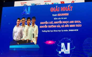 Nhóm sinh viên 4RANGERS Khoa Công nghệ Thông tin giành giải Nhất tại “Hội thi Thử thách trí tuệ nhân tạo Tp. Hồ Chí Minh năm 2021"