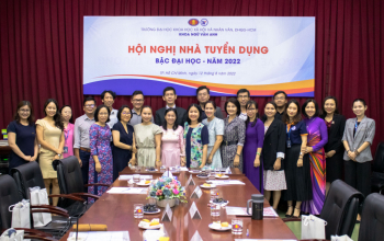 Khoa Ngữ văn Anh tổ chức hội nghị Nhà tuyển dụng bậc Đại học 2022