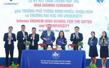 Trường Phổ thông Năng khiếu ký kết thoả thuận hợp tác với Trường ĐH VinUni