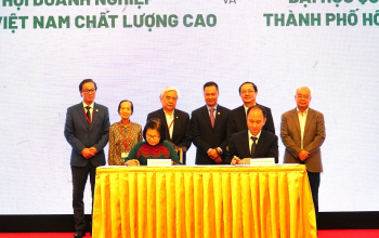 ĐHQG-HCM hợp tác với Hội Doanh nghiệp hàng Việt Nam chất lượng cao phát triển hoạt động khoa học, công nghệ, đổi mới sáng tạo và chuyển đổi số