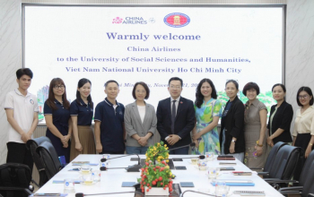 Trường ĐH Khoa học Xã hội và Nhân văn, ĐHQG-HCM tăng cường hợp tác với hãng hàng không China Airlines, Đài Loan (Trung Quốc)