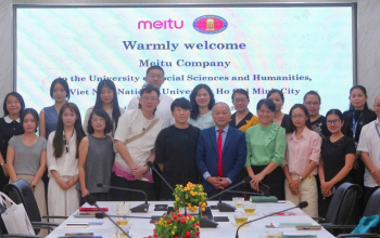 Trường Đại học Khoa học Xã hội và Nhân văn, ĐHQG-HCM làm việc với Công ty Meitu, Trung Quốc 